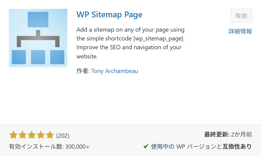 WP Sitemap Page