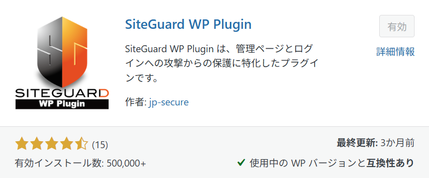 SiteGuard WP Plugin
