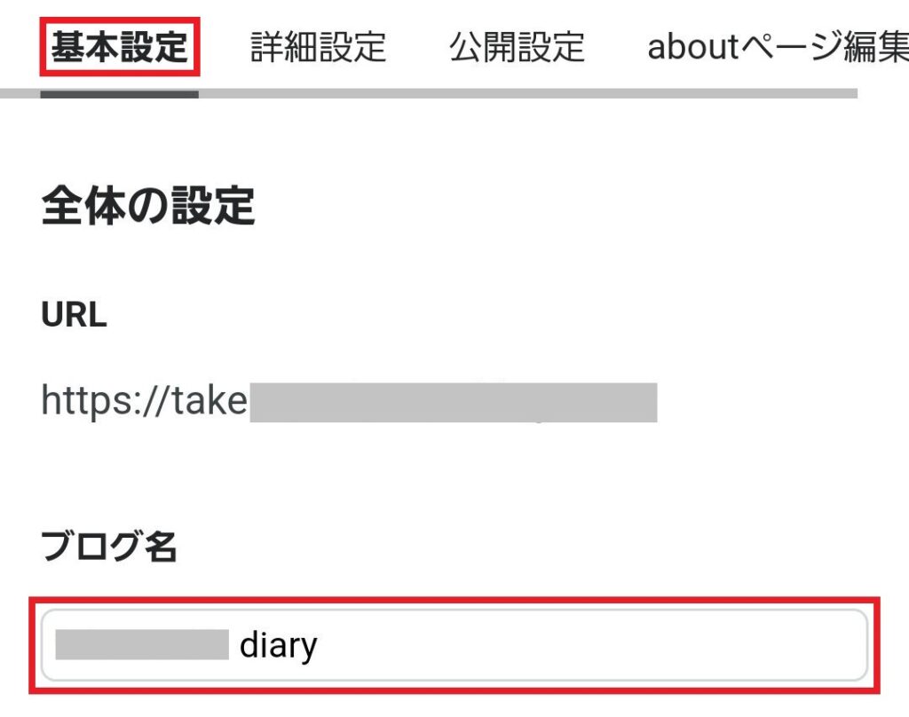 ブログ名